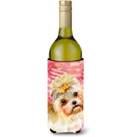 "Caroline's Treasures Morkie Love Decorative Bottle Hugger, 750ml, Multicolor"