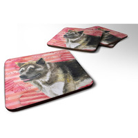 "Caroline's Treasures American Akita Love Decorative coasters, Multicolor"