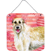 "Caroline's Treasures Irish Wolfhound Metal Print, 6h x 6w, Love is a Dog"