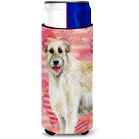 "Caroline's Treasures Irish Wolfhound Love Decorative Can Hugger, Slim, Multicolor"