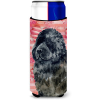 "Caroline's Treasures Newfoundland Love Decorative Can Hugger, Slim, Multicolor"