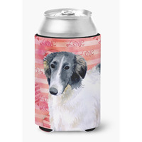 "Caroline's Treasures Borzoi Love Decorative Can Hugger, Multicolor"
