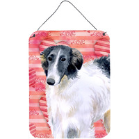 "Caroline's Treasures Borzoi Love Metal Print, 16"" x 12"", Multicolor"