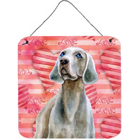 "Caroline's Treasures Weimaraner Metal Print, 6h x 6w, Love is a Dog"