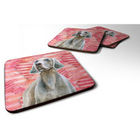 "Caroline's Treasures Weimaraner Love Decorative coasters, Multicolor"
