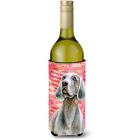 "Caroline's Treasures Weimaraner Love Decorative Bottle Hugger, 750ml, Multicolor"