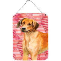 "Caroline's Treasures Rhodesian Ridgeback Love Metal Print, 16"" x 12"", Multicolor"