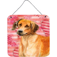 "Caroline's Treasures Rhodesian Ridgeback Metal Print, 6h x 6w, Love is a Dog"