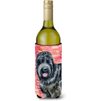 "Caroline's Treasures Black Russian Terrier Love Decorative Bottle Hugger, 750ml, Multicolor"