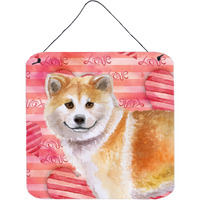 "Caroline's Treasures Shiba Inu Metal Print, 6h x 6w, Love is a Dog"