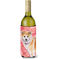 "Caroline's Treasures Shiba Inu Love Decorative Bottle Hugger, 750ml, Multicolor"