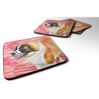 "Caroline's Treasures Saint Bernard Love Decorative coasters, Multicolor"
