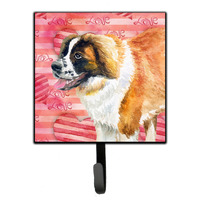 "Caroline's Treasures Saint Bernard Love Wall Hook, Small, Multicolor"