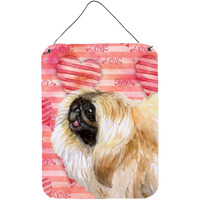"Caroline's Treasures Pekingese Love Metal Print, 16"" x 12"", Multicolor"