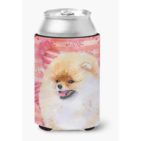 "Caroline's Treasures Pomeranian Love Decorative Can Hugger, Multicolor"