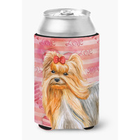 "Caroline's Treasures Yorkshire Terrier Love Decorative Can Hugger, Multicolor"