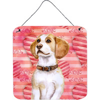 "Caroline's Treasures Beagle Metal Print, 6h x 6w, Love is a Dog"