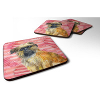 "Caroline's Treasures Brussels Griffon Love Decorative coasters, Multicolor"