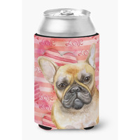 "Caroline's Treasures French Bulldog Love Decorative Can Hugger, Multicolor"
