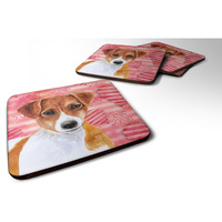 "Caroline's Treasures Jack Russell Terrier Love Decorative coasters, Multicolor"