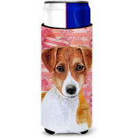 "Caroline's Treasures Jack Russell Terrier Love Decorative Can Hugger, Slim, Multicolor"