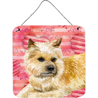 "Caroline's Treasures Cairn Terrier Metal Print, 6h x 6w, Love is a Dog"