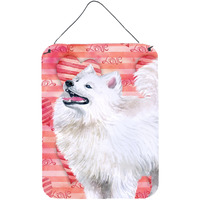 "Caroline's Treasures Samoyed Love Metal Print, 16"" x 12"", Multicolor"