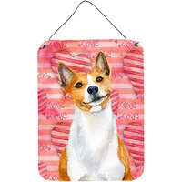 "Caroline's Treasures Basenji Love Metal Print, 16"" x 12"", Multicolor"