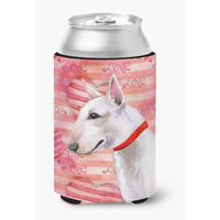 "Caroline's Treasures Bull Terrier Love Decorative Can Hugger, Multicolor"