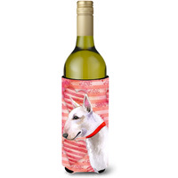 "Caroline's Treasures Bull Terrier Love Decorative Bottle Hugger, 750ml, Multicolor"