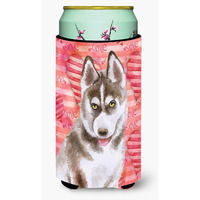 "Caroline's Treasures Siberian Husky Grey Love Decorative Can Hugger, Tall Boy, Multicolor"