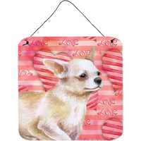 "Caroline's Treasures Chihuahua Leg Metal Print, 6h x 6w, Love is a Dog"