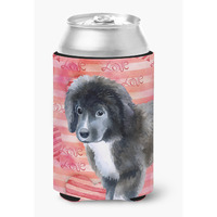 "Caroline's Treasures Newfoundland Puppy Love Decorative Can Hugger, Multicolor"