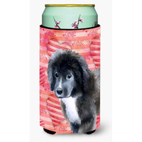 "Caroline's Treasures Newfoundland Puppy Love Decorative Can Hugger, Tall Boy, Multicolor"