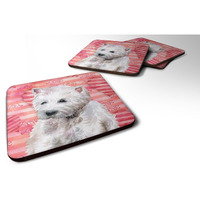 "Caroline's Treasures Westie Love Decorative coasters, Multicolor"