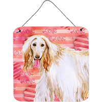 "Caroline's Treasures Afghan Hound Metal Print, 6h x 6w, Love is a Dog"