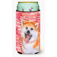 "Caroline's Treasures Akita Love Decorative Can Hugger, Tall Boy, Multicolor"