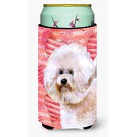"Caroline's Treasures Bichon Frise #2 Love Decorative Can Hugger, Tall Boy, Multicolor"