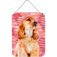 "Caroline's Treasures Cocker Spaniel Love Metal Print, 16"" x 12"", Multicolor"