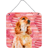 "Caroline's Treasures Cocker Spaniel Metal Print, 6h x 6w, Love is a Dog"