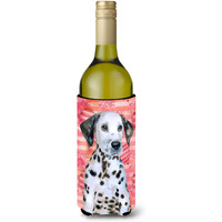 "Caroline's Treasures Dalmatian Puppy Love Decorative Bottle Hugger, 750ml, Multicolor"