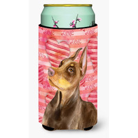 "Caroline's Treasures Doberman Pinscher Love Decorative Can Hugger, Tall Boy, Multicolor"