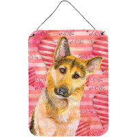 "Caroline's Treasures German Shepherd #2 Love Metal Print, 16"" x 12"", Multicolor"