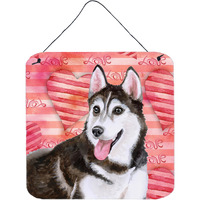 "Caroline's Treasures Siberian Husky #2 Metal Print, 6h x 6w, Love is a Dog"