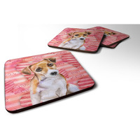 "Caroline's Treasures Jack Russell Terrier #2 Love Decorative coasters, Multicolor"