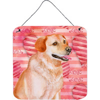 "Caroline's Treasures Labrador Retriever Metal Print, 6h x 6w, Love is a Dog"