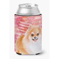 "Caroline's Treasures Pomeranian #2 Love Decorative Can Hugger, Multicolor"