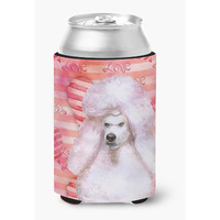 "Caroline's Treasures White Standard Poodle Love Decorative Can Hugger, Multicolor"