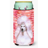 "Caroline's Treasures White Standard Poodle Love Decorative Can Hugger, Tall Boy, Multicolor"