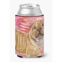 "Caroline's Treasures Shar Pei Puppy Love Decorative Can Hugger, Multicolor"